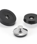 Universals Bath Basins Waste Plug, Washbasin Bath Plug, M in rubber and stainless steel, featuring three different sizes.