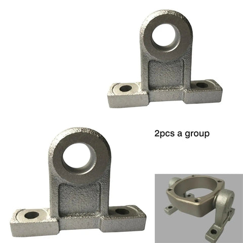 Straight Up Heavy Duty Cylinder Mounting Base Single Double Clevis Pivot Bracket With Side Flange Foot And Rod Head Support For Industrial Pneumatic Machinery Gear