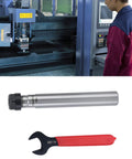 Straight Shank ER11 Collet CNC Lathe Milling Tool Holder with wrench for machine processing in workshop setting