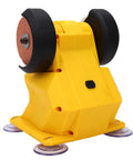 LiebeWH Cordless Bench Grinder Featuring 4 Suction Cups Mini Sander And Polishing Machine With DCB206 Battery Compatibility For Robust Metal Grinding Sanding Sharpening Tasks 5500RPM Speed Compact Design with suction cups and grinding wheel.