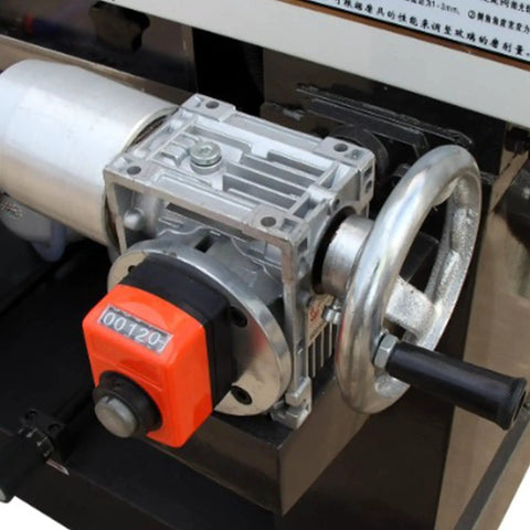 Close-up of Digital Bore Diameter Position Indicator Counter for Lathes and Woodworking Machinery, reinforced nylon, mechanical tally.