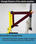 Wall Mounted Shoulder Trainer For Home Gym Setup Arm Raise Equipment Lateral Lifting Fitness Machine showing triangular frame.