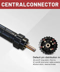 Close-up of IPTM60 CNC Plasma Torch Kit Central Connector details, shown with pin distribution and connection points