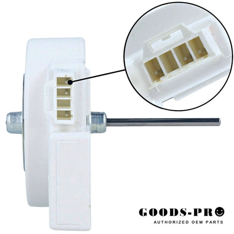OEM Evaporator Fan Motor For Refrigerator Replacement DREP5020LB 12V DC BLDC 2520RPM 3.21W 0.268A with connector detail