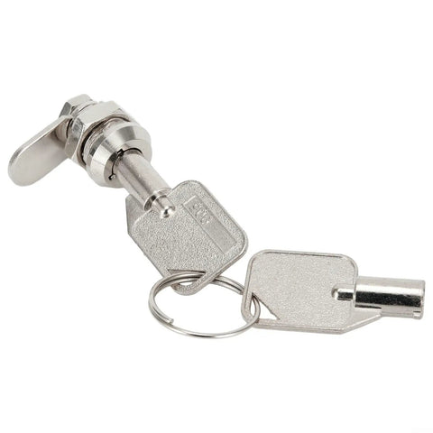 Cam Lock Set For Cabinets Mailboxes And RV Doors Keyed Alike Zinc Alloy Cylinder with attached keys on ring