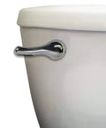 Universal Metal Toilet Tank Lever Chrome Replacement Handle with 8 Inch Lift Arm and Adjustable Chain Holes for Most Toilets