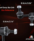 Front Sway Bar Links Kit For Honda Civic 2001-2005, CR-V 2002-2006, Element 2003-2011, Heavy Duty Stabilizer Links With Durable Bearings With size references