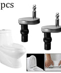 Two Pack Top Fix Toilet Seat Hinges Heavy Duty Stainless Steel For Standard Wall Hung Toilets Quick Fit 8mm Pin Soft Close Replacement Fits Most Bolts Easy Install Durable And Corrosion Resistant