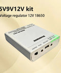 No Sweat Tool Free DC5521 Battery Enclosure Slips In Three 18650 Cells For Steady 12V 9V And 5V Outputs, portable voltage regulator