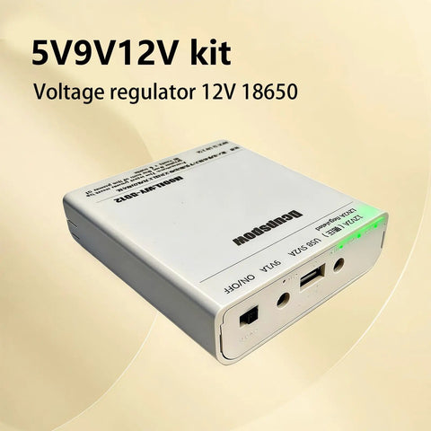No Sweat Tool Free DC5521 Battery Enclosure Slips In Three 18650 Cells For Steady 12V 9V And 5V Outputs, portable voltage regulator