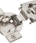 Heavy Duty Self Closing Face Frame Cabinet Hinges, 3/4 Inch Overlay Compact Concealed Design with mounting hardware, nickel steel.