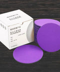 Get Ready For Some Serious Sanding With These 100 Piece 5 Inch Grit 80 To 600 Wet Dry Sanding Discs in purple for wood and metal.