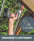 Using Ultra Lightweight 20V Cordless Impact Driver With Led Headlight Weighs About 2.4 Lbs Tool Only Power Share Compatible on wood