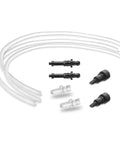 Slick Jura Milk System Replacement Kit Featuring Air Intake Tubes And Long Connectors For Ena A E D We Lines, clear and black tubing set.