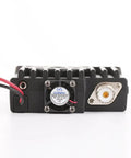 Back view of 20W Dual Band Mobile Ham Radio For 2M And 70CM With Car Transceiver Kit, showing power connectors and cooling fan