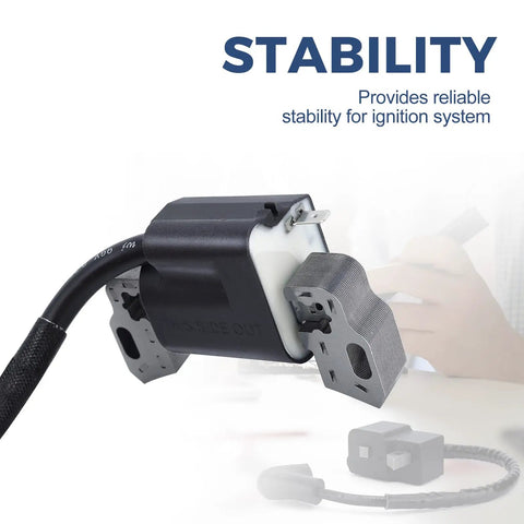 Ignition Coil For Briggs And Stratton Engines 593381 595009 593872 799582 84005272 08P502 09P602 09P702 450E 550E Series Lawn Mower Replaces Pre And Post Code Coils Durable Magneto Armature Easy Install