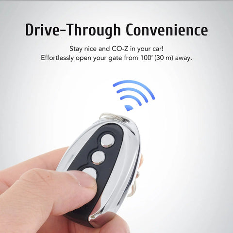 Remote Control For Automatic Gate Openers With 100 Foot Range Auto Close Function Easy Pairing Wireless Security Key