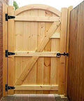 Wood gate with Eight Pack Heavy Duty T Shaped Door Hinges For Large Wood Gates Perfect For Barns Fences And Sheds Durable Iron Construction