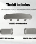Front And Side Push Bar Button Kit For EZ And LZ Series Drinking Fountains with 55999C and 56002C components displayed