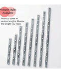 Various lengths of Full Extension Drawer Slides Featuring Precision Bearing Tracks For Smooth As Butter Cabinet Motion Two Way Rail Hardware.