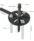 Killer 21 In 1 Bearing Puller Kit Heavy Duty Bearing Removal Tool Quenched Steel For Auto Repair Versatile Grip Gear Tie Rods Multifunction Disk Ready To Bust Through Stubborn Bolts Safely Nailed For Mechanics Want Badass Results In Garage Today, 22.8cm puller with handle