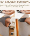 Under Desk Leg Warmer For Office Comfort with Five Second Heating and Eight Speed Settings 360 Degree Fully Enclosed Heating