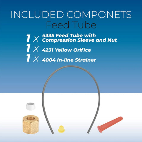 Easy Swap Humidifier Maintenance Kit And Water Panel For 600 Series showing feed tube 4335, orifice 4231, and strainer 400