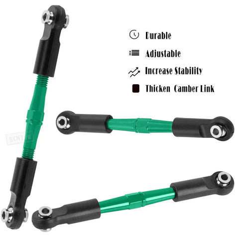 Alloy Camber Turnbuckles Hops Up Upgrade For 1 10 Big Rock V3 3S BLX And 1 8 Typhon 3S BLX Mega 550 RC Cars Adjustable Rods
