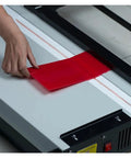 Zero Drama Acrylic Heat Bender For Pvc And Plastic Sheet Forming Adjustable Temperature Circulating Cooling setup with red sheet.