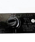 Close-up view of Rotary Style Low High Off Selector Switch With Lead Wire ZE-256 For Incandescent Lights Nickel Knob Finish.