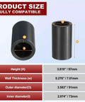 Two And A Half Inch Schedule 80 PVC Pipe Coupling Fitting SOC To SOC Slip Socket Connector dimensions and specifications