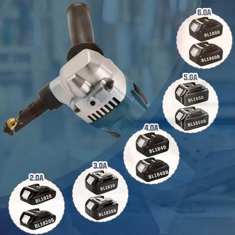 Cordless Nibbler 18V 3 Speed Adjustable 16 Gauge Sheet Metal Cutter With Brushless Motor Up To 2400RPM and battery options
