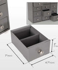 Close-up of drawer dimensions from Heavy Duty 12 Drawer Metal Parts Cabinet For Workshop Garage And Office With Corrosion Resistant