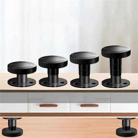 10 Pcs Adjustable Metal Furniture Feet Replacement Scratch Resistant And Leveling Feet For Tables Chairs And Cabinets