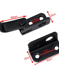 Stainless Steel Door Bolt Latch Lock For Wardrobe And Drawer Or Garden Shed Easy No Drill Install Punch Free And Simple Left Or Right Small Door Lock For Home Hardware black metal latch with 40cm and 45cm marked sizes