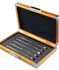 5 Through 9 Mohs Hardness Pen Kit With Storage Box For Quick Scratch Tests Jewelry Glass Jade And Minerals Dope Tool Set With Durable Metal Pen Holder, open case