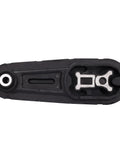 Front view of a Beefed-Up Nissan Sentra Engine And Transmission Mount Kit Set Of 4 for 2013-2019 1.8L L4 Auto CVT, black rubber and metal.