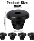 Five Sixteenth Inch Rubber Hydraulic Jack Oil Plugs Five Pack Universal Replacement Bung For Oil Reservoir Filler Hole