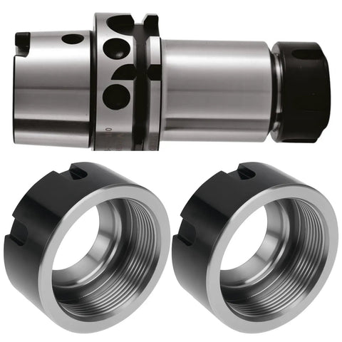 2 Pack ER32 Collet Clamping Nuts With M40x1.5 Thread For CNC Milling And Lathe Tool Holders, 49.5mm Body Diameter