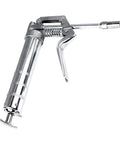 120cc Chrome Plated Metal Grease Gun For Industrial Equipment, Handheld Lubrication Tool with large capacity and durable construction.