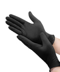 Nitrile Disposable Gloves Extra Large Black Powder Free Industrial Grade Latex Free Dispenser Pack 100 Count For Auto Shops Cops And Tattoo Pros