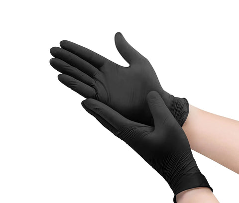 Nitrile Disposable Gloves Extra Large Black Powder Free Industrial Grade Latex Free Dispenser Pack 100 Count For Auto Shops Cops And Tattoo Pros
