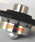 Three Sixteenth Inch Demi Bullnose Diamond Hand Profiler Router Bit For Granite Countertops With Five Eighth Inch Thread