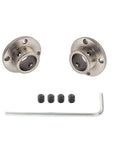 Six Pack 14Mm Rigid Shaft Couplers Kit With Metal Bearing Fittings Guide Coupler Motor Connector DIY Model Accessory Includes Allen Wrench And Locking Screws For Precise Durable Machinery Builds, 45# steel flange couplers with Allen wrench