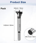 Heavy Duty 2 Pack Forstner Drill Bits Featuring Rock Solid Carbide Tips For Clean Hole Drilling In Hardwood Plywood Mdf And Plastic, 3/4 inch size.
