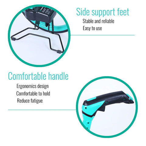 Heavy Duty Large Road Construction Measuring Wheel With Mechanical Counter And Telescopic Handle detail with stable side support feet and comfortable ergonomic handle.