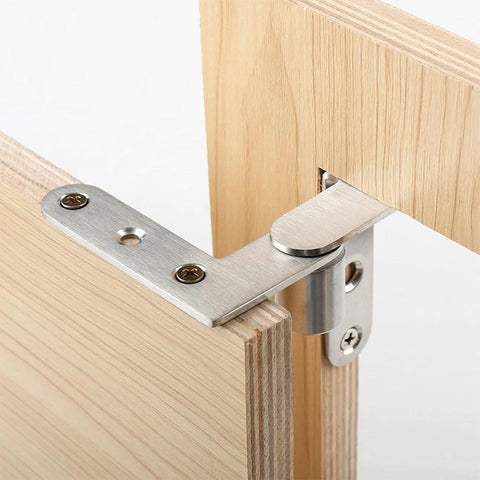Stainless Steel Pivot Door Hinge Beefy Heavy Duty Hidden Door Hinges For Wooden Doors Cabinets Bookcases And Bookshelves Rust Resistant