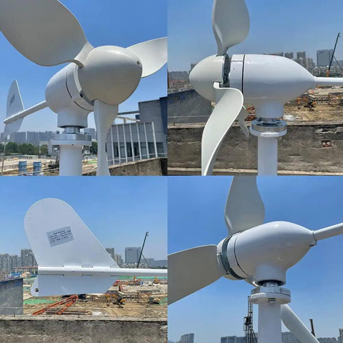 1000W Wind Turbine For Off Grid Homes And RVs 12V 24V 48V System Horizontal Axis Wind Generator With MPPT Controller