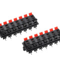 14 Way Spring Terminal Clip Push Release Connector Plate Jack Socket For Speaker Terminals Strip Block Test Clip WP14-03B 2Pcs