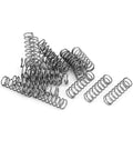Twenty uxcell compression springs, 6 mm outer diameter, 0.6 mm wire, 20 mm free length, stainless steel, 20 pcs, silver